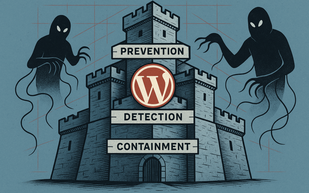 Multi-layered defense protecting WordPress against malware and web shells