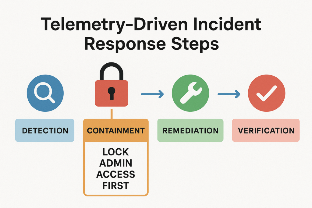 Telemetry-driven incident response timeline for WordPress